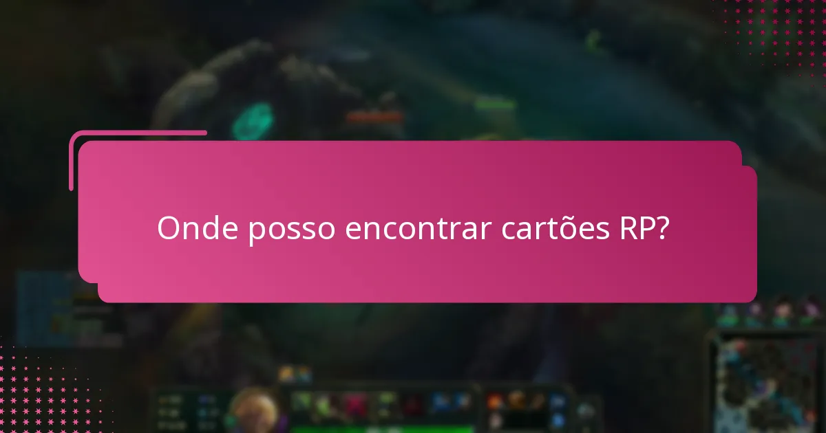 Como posso participar em sorteios comunitários para cartões RP?